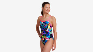 Girls Single Strap One Piece Bel Air Beats