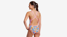 Load image into Gallery viewer, Girls Single Strap One Piece Feline Fiesta
