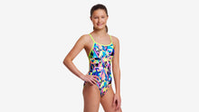 Load image into Gallery viewer, Girls Single Strap One Piece Brush Cuts
