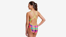 Load image into Gallery viewer, Girls Single Strap One Piece Happy Highlander
