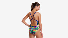 Load image into Gallery viewer, Girls Single Strap One Piece Land Lines
