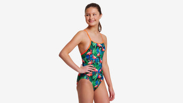 Girls Diamond Back One Piece Jungle Bungle