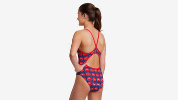 Girls Diamond Back One Piece Lip Service