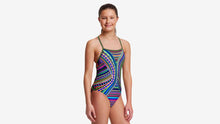 Load image into Gallery viewer, Girls Strapped In One Piece Tribal Revival
