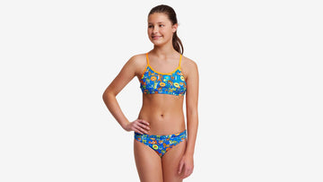 Girls Racerback Two Piece Big Cat Bash