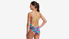 Load image into Gallery viewer, Girls Single Strap One Piece Bright Bergs
