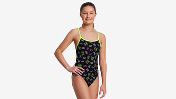 Girls Single Strap One Piece FKed