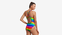 Load image into Gallery viewer, Womens Diamond Back One Piece Rainbow Racer
