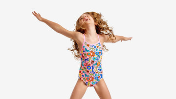 Toddler Girls Printed One Piece Feline Fiesta