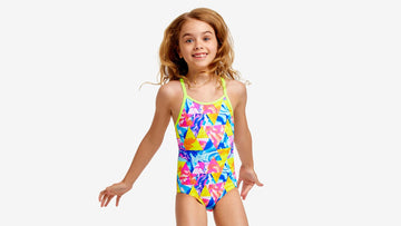 Toddler Girls Printed One Piece Swirl Stopper