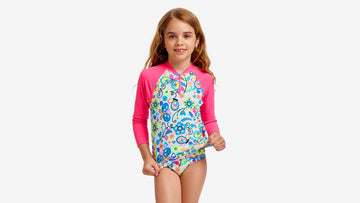 Toddler Girls Zippy Rash Vest Garden Gift