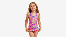 Load image into Gallery viewer, Toddler Girls Belted Frill One Piece Flower Bed
