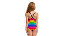 Load image into Gallery viewer, Toddler Girls Printed One Piece Rainbow Racer
