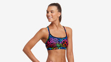 Load image into Gallery viewer, Womens Sports Top Rainbow Web
