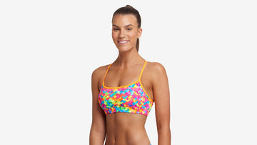 Womens Swim Crop Top Stroke Rate