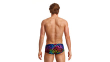 Load image into Gallery viewer, Mens Sidewinder Trunks Rainbow Web

