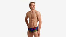Load image into Gallery viewer, Mens Sidewinder Trunks Rainbow Web
