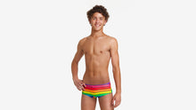 Load image into Gallery viewer, Boys Sidewinder Trunks Rainbow Racer
