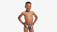 Load image into Gallery viewer, Toddler Boys Printed Trunks Bel Air Beats
