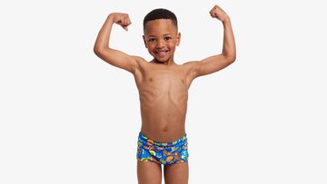 Toddler Boys Printed Trunks Big Cat Bash