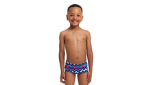 Load image into Gallery viewer, Toddler Boys Printed Trunks Nautical Mile
