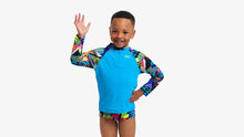 Load image into Gallery viewer, Toddler Boys Zippy Rash Vest Bel Air Beats
