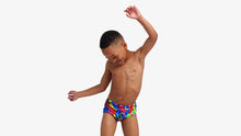 Load image into Gallery viewer, Toddler Boys Printed Trunks Paint Smash
