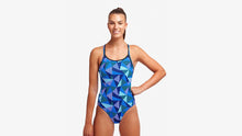 Load image into Gallery viewer, Womens Diamond Back One Piece Blue Bars
