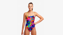 Load image into Gallery viewer, Womens Strapped In One Piece Solar Flares
