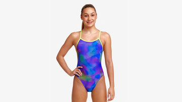Girls Single Strap One Piece Screen Time