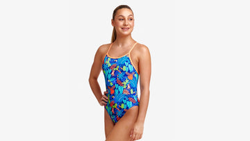 Girls Single Strap One Piece Slothed