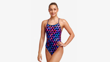 Girls Single Strap One Piece Strapping