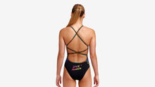 Load image into Gallery viewer, Girls Strapped In One Piece Love Funky
