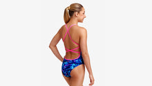 Load image into Gallery viewer, Girls Strapped In One Piece Leaf Laser

