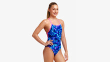 Load image into Gallery viewer, Girls Strapped In One Piece Leaf Laser
