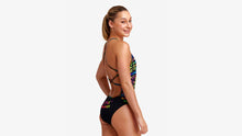 Load image into Gallery viewer, Girls Strapped In One Piece Love Funky
