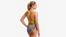 Load image into Gallery viewer, Girls Strapped In One Piece Messed Up
