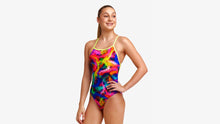 Load image into Gallery viewer, Girls Strapped In One Piece Solar Flares
