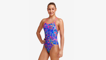 Girls Tie Me Tight One Piece Oiled Up