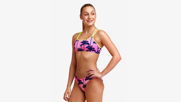 Girls Criss Cross Two Piece Pop Palms