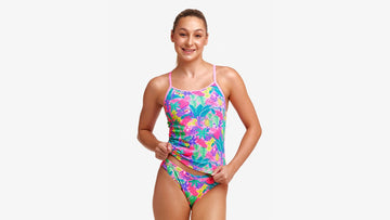 Girls Swim Steady Tankini & Brief Jungle Party