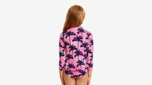 Load image into Gallery viewer, Toddler Girls Zippy Rash Vest Pop Palms
