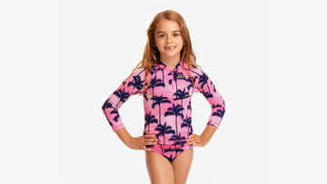 Toddler Girls Zippy Rash Vest Pop Palms