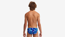 Load image into Gallery viewer, Boys Classic Briefs Blue Bars

