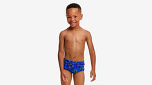Load image into Gallery viewer, Toddler Boys Printed Trunks Backed Up
