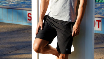 Mens Run Funky Run Short Black Attack
