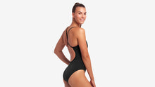 Load image into Gallery viewer, Womens Single Strap One Piece Still Black
