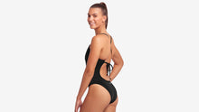 Load image into Gallery viewer, Womens Tie Me Tight One Piece Still Black
