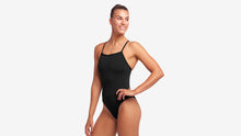 Load image into Gallery viewer, Womens Tie Me Tight One Piece Still Black
