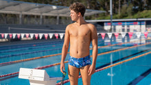Load image into Gallery viewer, Mens Classic Trunks Blue Bars
